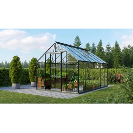 Vitavia Tuinkas Meridian 1 9900 - Veiligheidsglas 3mm - Smaragd - 257x383x232cm