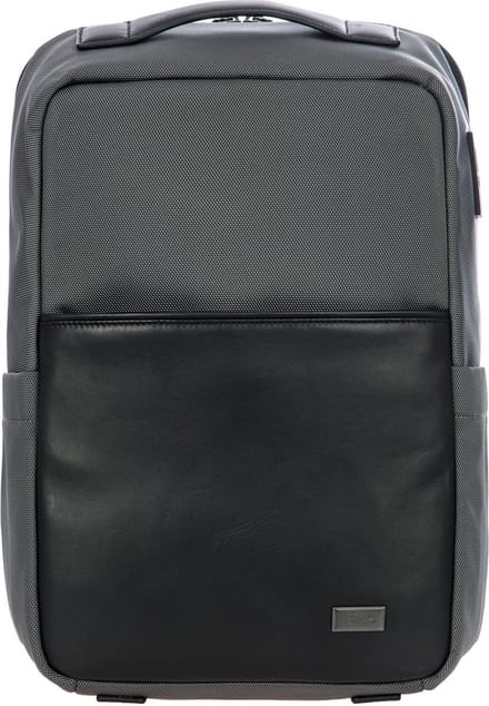BRIC'S Laptop rugzak Rugzak met laptopvak Monza Backpack Grey / Black Donkergrijs