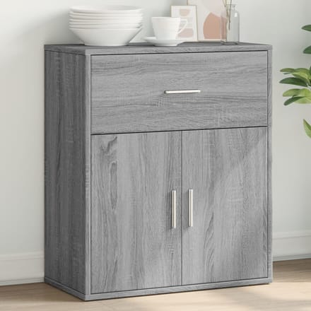 vidaXL - Dressoir - 60x31x70 - cm - bewerkt - hout - grijs - sonoma
