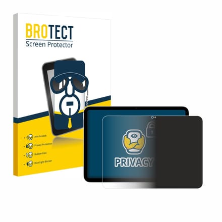 BROTECT - privacy screenprotector voor Apple iPad A16 11" 2025 (11. Gen.) - Folie Beschermfolie Blauwlichtfilter