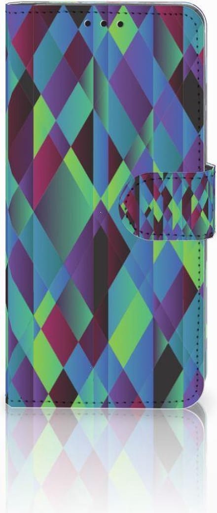 Huawei P30 Pro Book Case Abstract Green Blue