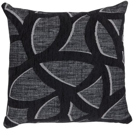 Zaragoza kussen zwart 45x45cm