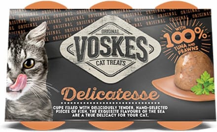 12x Voskes Tender Pieces Tonijn - Garnalen 6 x 25 gr