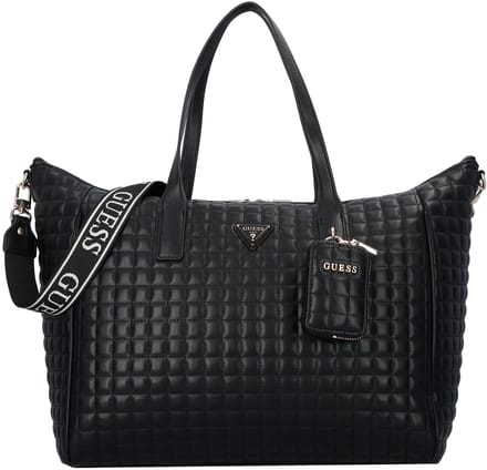 GUESS schoudertas Nadira Carry On Tote Black zwart