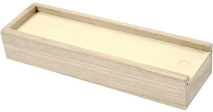 Creativ Company Wooden Pencil Case with Sliding Lid