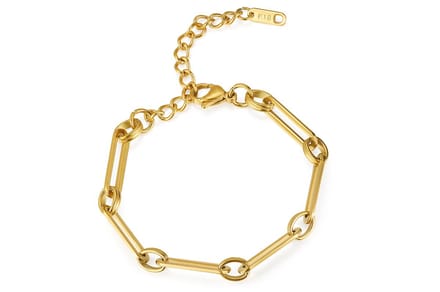 Di Lusso paperclip schakel armband Ulvi
