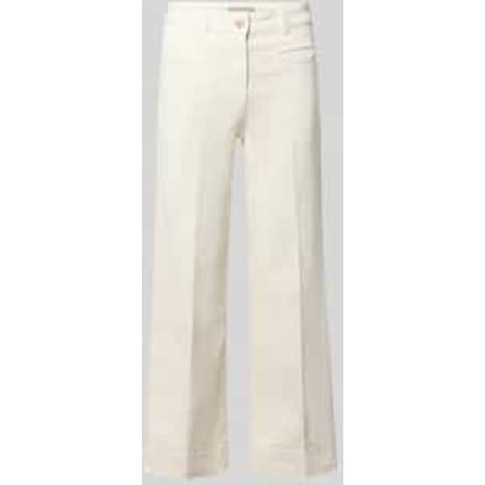 Kort jeans met paspelzakken