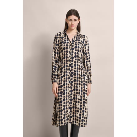 Bugatti Damen Blousejurk met licht gerimpelde taille