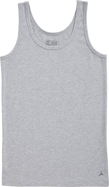 Ten Cate Basics organic cotton stretch singlet grey melange voor Jongens | Maat 146/152