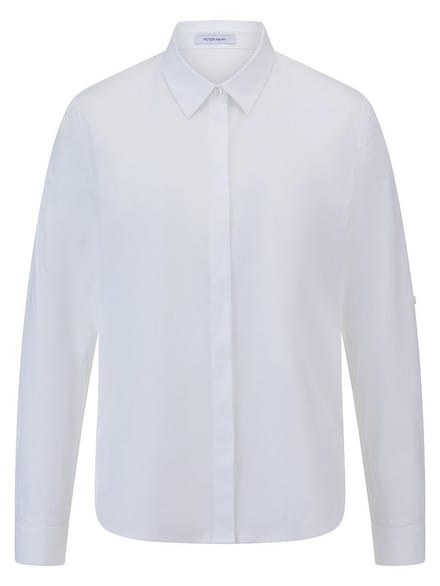 Lange blouse Van Peter Hahn wit