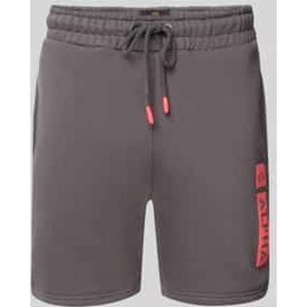 Sweatshorts met elastische band en tunnelkoord