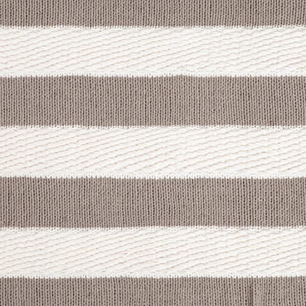 Homla RUDENS Plaid 130x170cm - Zacht Polyester, Ecru Strepen