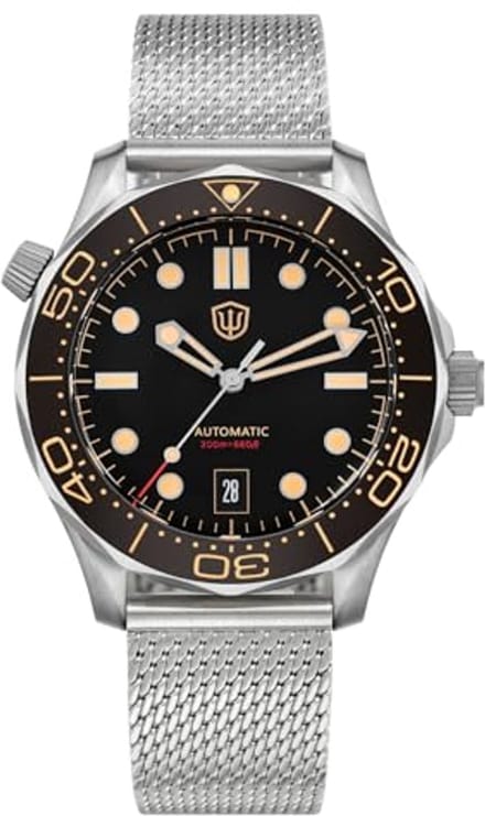 Automatische Duikhorloge 39mm met Saffierglas en 200m Waterdicht