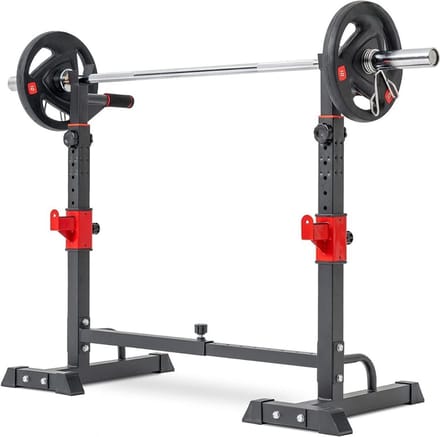 Thuys – Squat Rack – Power Rack – Haltersteunen – Half Rack – 41 x 49 x 145cm – Zwart