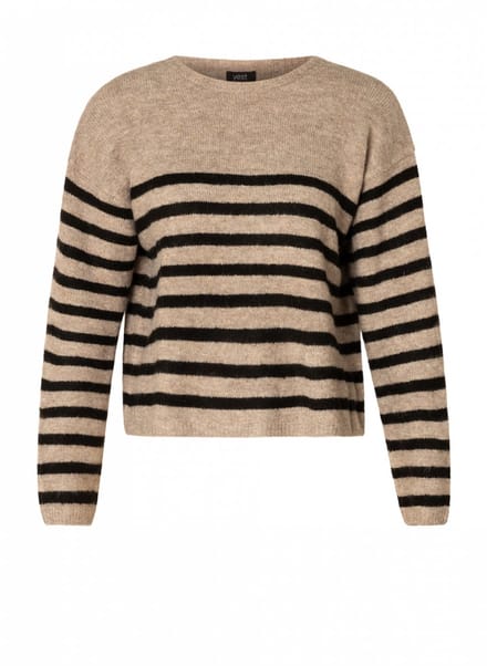 YEST Cyrielle Tops - Sand/Black - maat 44