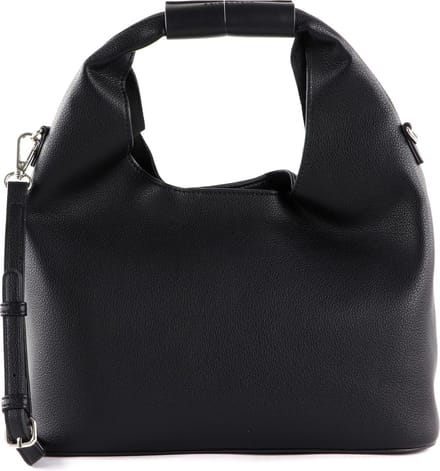 SEIDENFELT MANUFAKTUR Handtas Schoudertas Janne Hobo Black Zwart