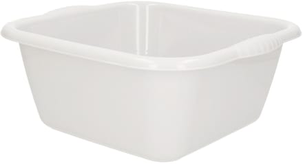 PlasticForte Afwasbak teil - 10 liter - grijs - kunststof - 36x34x14,5 cm