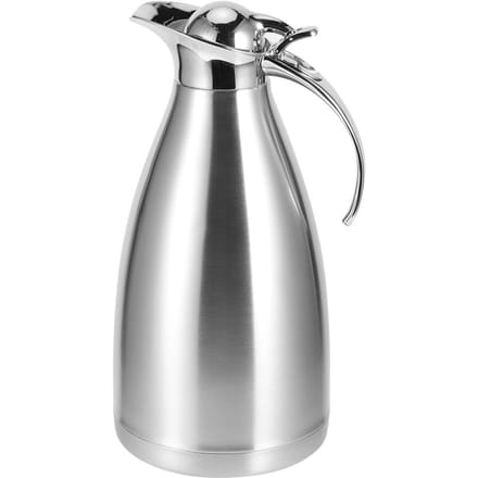 Cafetière 2L à double paroi isolée sous vide Bouteilles d'eau à isolation thermique pour eau froide Pichet Ménager gray