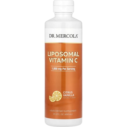 Dr. Mercola, Liposomale Vitamine C, Citrus Vanille, 15.2 fl oz (450ml)