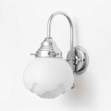 Wandlamp Paeonia Meander Chroom - Art Deco Trade