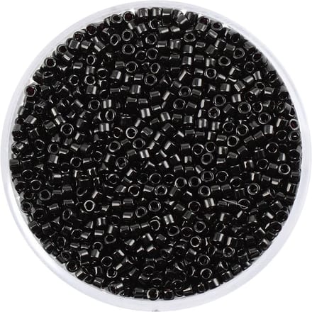 Delica Rocailles, Ø 2 mm - Zwart