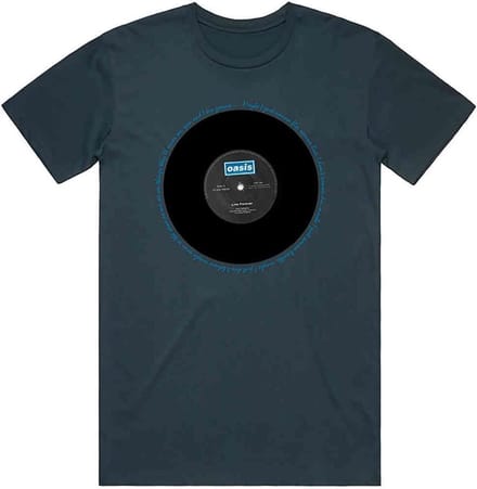 Oasis - Live Forever Single Heren T-shirt - 2XL - Blauw