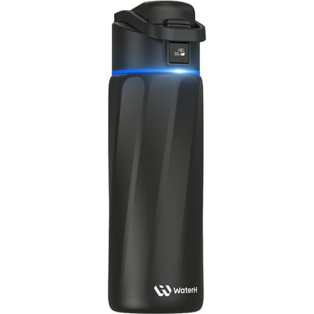 WaterH Boost waterfles - slimme water tracker - dubbelwandig staal - 710ml