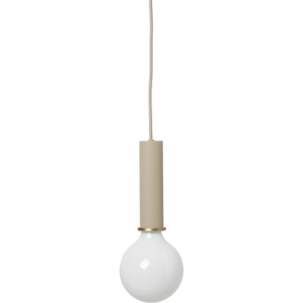 Ferm Living Socket hanglamp - cashmere - hoog