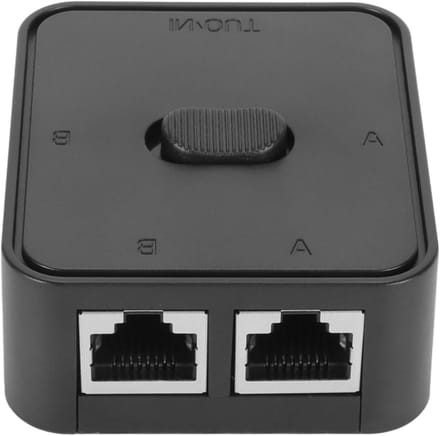 Netwerk Switch - RJ45 Splitter - Internet Uitbreiden - 2 Poort Gigabit - 1000 Mbps - Zwart