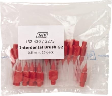 TePe Interdentale Ragers Origineel 0,5 mm Rood - 3 x 25 stuks - Voordeelverpakking