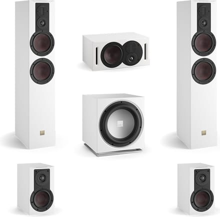DALI Opticon 6 MK2 - Opticon 1 MK2 - Opticon Vokal MK2 - Dali Sub E12-F - 5.1 Surround bundel - Wit
