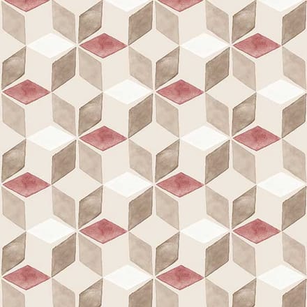 Flügger Fiona Vliesbehang 570105 - Six Senses - Illusion - Rood - 53cm x 10.05m