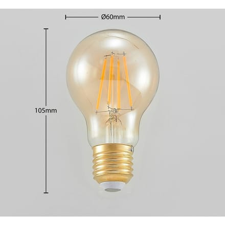 Arcchio LED lamp E27 A60 6,5W 2.500K amber 3-traps dimbaar