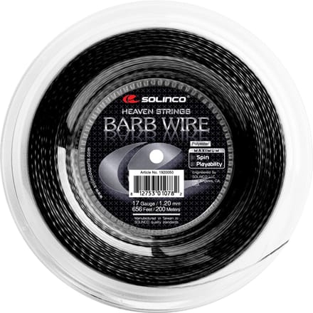 Solinco Barb Wire Rol Snaren 200m-Zwart