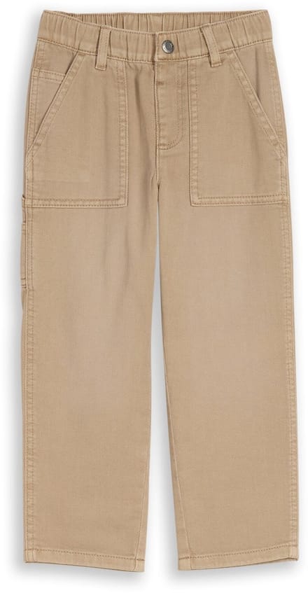 Tom Tailor - Losvallende broek in utility-look - Maat 92 - Mink Beige