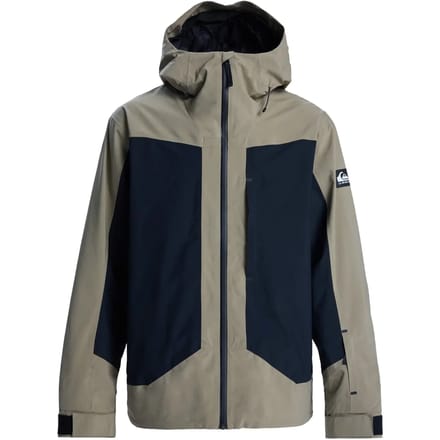 Quiksilver Ultralight Stretch 20k Jas Beige,Groen L Man