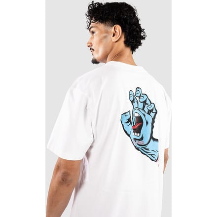 Santa Cruz Screaming Hand Chest T-Shirt wit