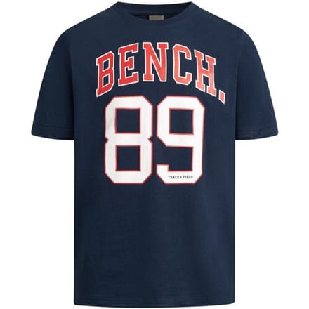 BENCH Heren T-shirt (Marineblauw, L)