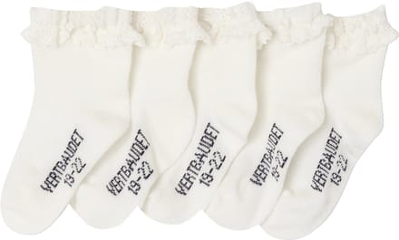 Vertbaudet Set van 5 paar halfhoge sokken meisjes (baby)