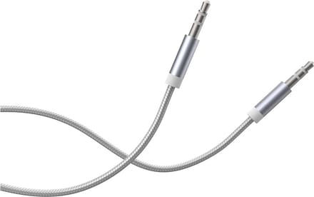 Force Case, 3.5mm Jack naar 3.5mm Jack Audio Kabel - Gevlochten Nylon - 3m, Wit