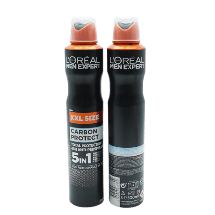 L'Oréal Men Expert Carbon Protect 5-in-1 48H Anti-Transpirant Deodorantspray - 300 ml