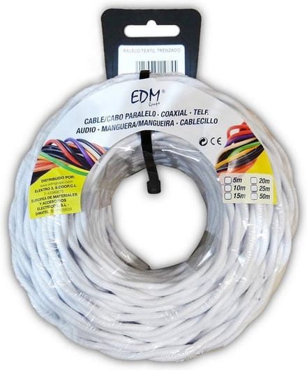 Kabel EDM 2 x 1,5 mm Wit 25 m
