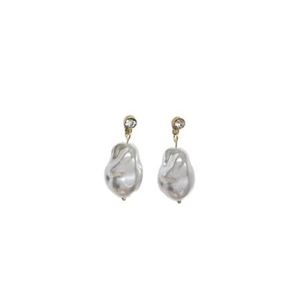 2 Love It – White Pearl Glow – Oorbellen - Dames – Goudkleurig – 3,5 cm