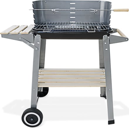 Gardebruk Barbecue Wagen – Incl. Wielen Spit & Windscherm – RVS