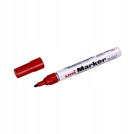 Uni 520 Permanente Marker Rood - 1 Stuk