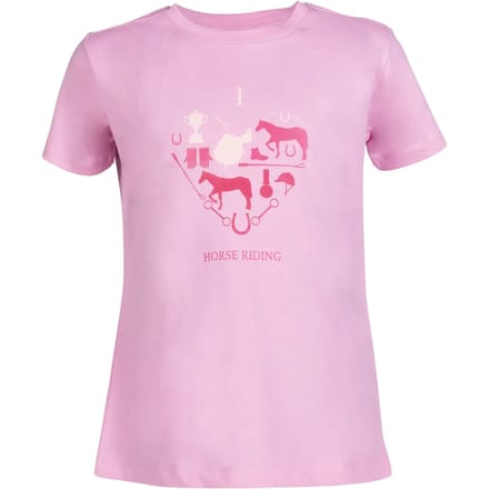T-shirt meisje HKM I Love Horse Riding
