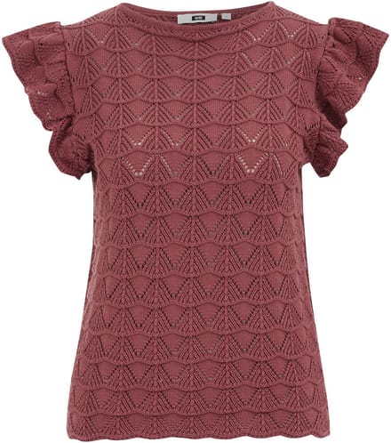 WE Fashion Dames gebreide trui met structuur