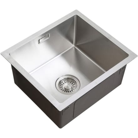 Vtw Living rvs spoelbak 39,5 x 34,5 cm inclusief aansluitset zonder