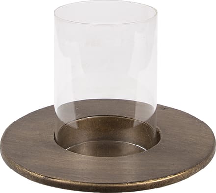 Clayre & Eef Lantaarn Ø 18x13 cm Koperkleurig IJzer