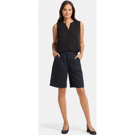 Ontspannen Denim Bermuda Shorts Met Hoge Taille